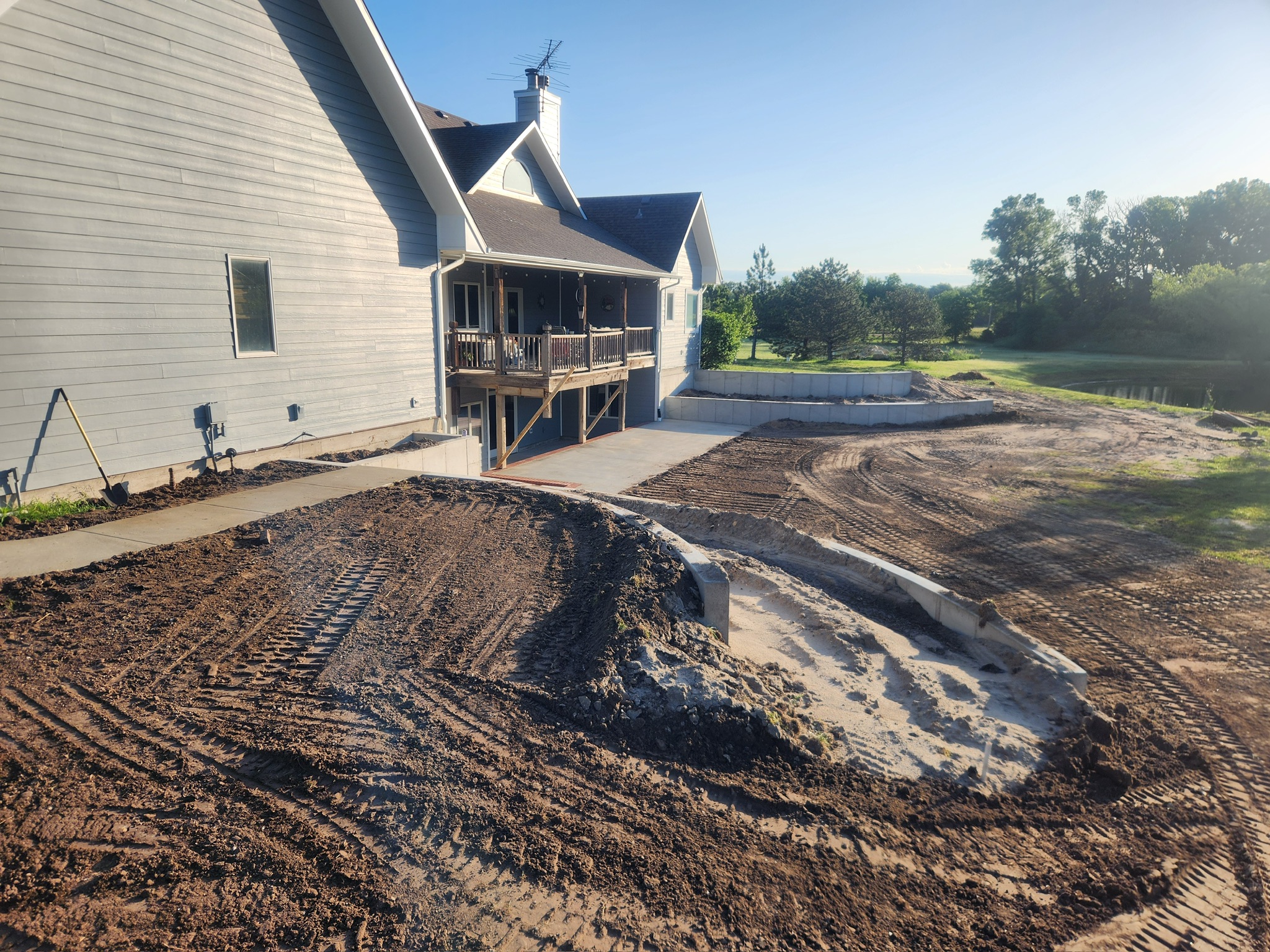 Large commercial concrete slab